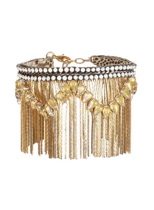 Fringe cuff