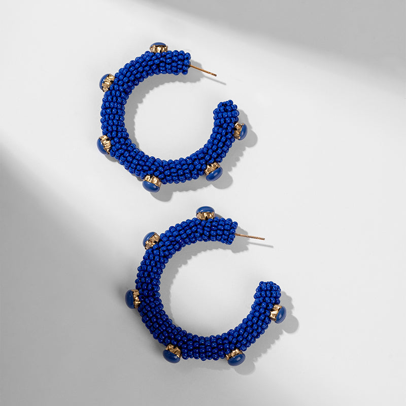 Deepa by Deepa Gurnani Handmade Hayes Earrings in Blue Color