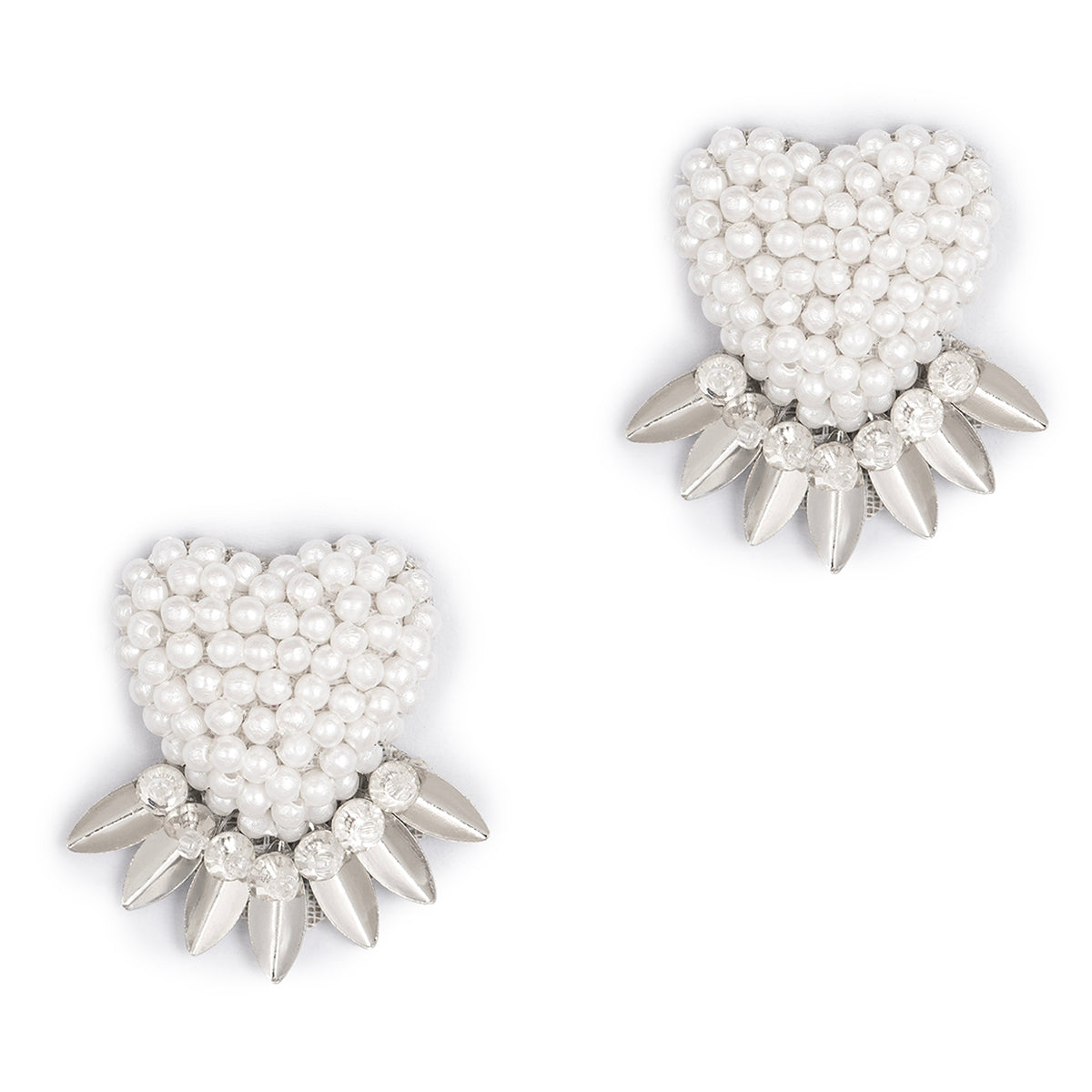 Deepa By Deepa Gurnani handmade Danni Earrings in silver color