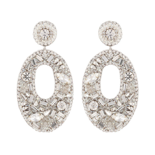 Handmade Luxury Lainey Earrings in silver color