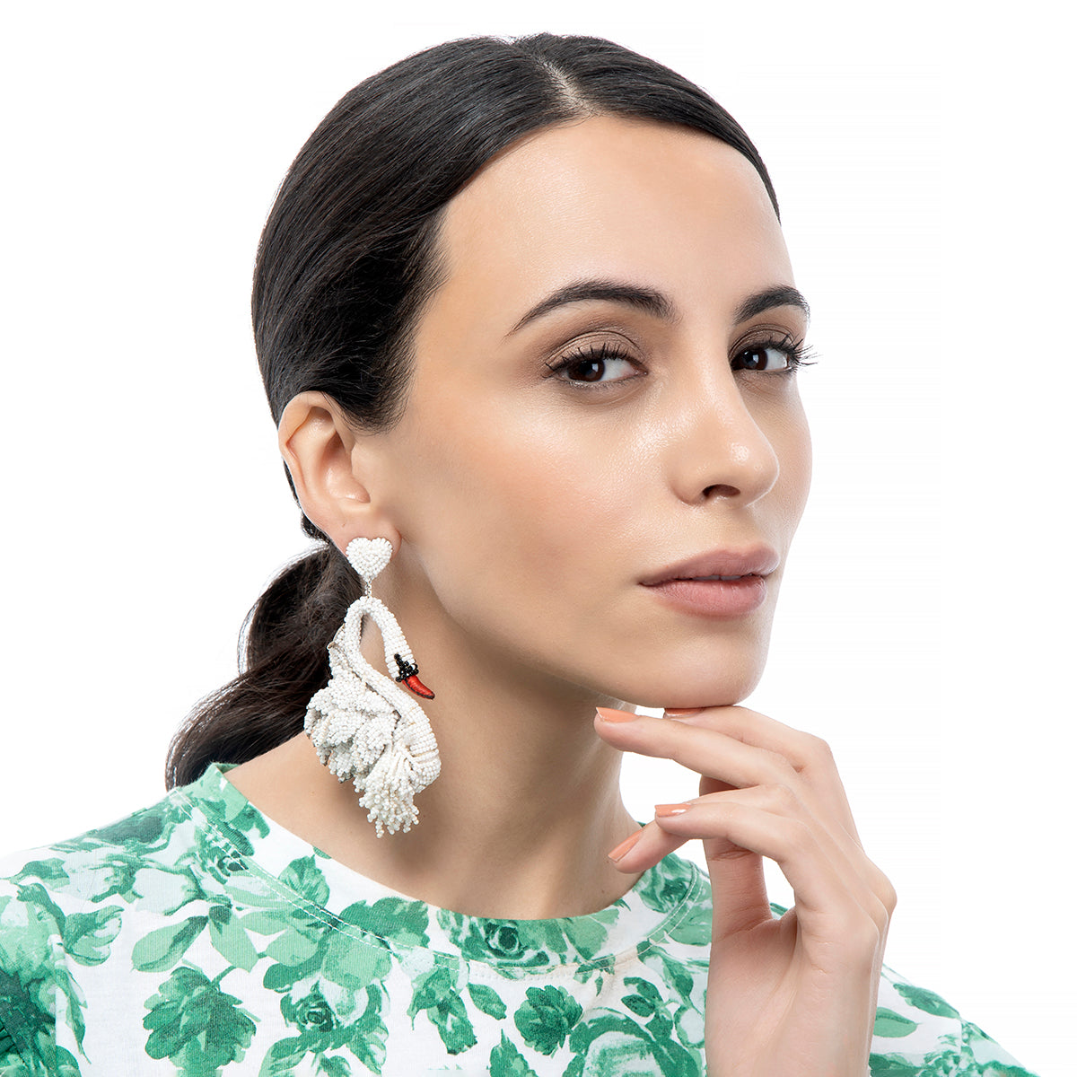 Swan Earrings