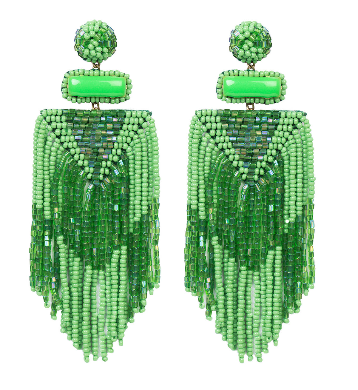 Deepa By Deepa Gurnani handmade Jody Earrings in green color