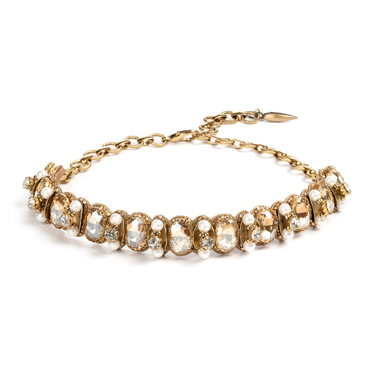 Deepa by Deepa Gurnani Handmade Caylin Necklace in Gold color